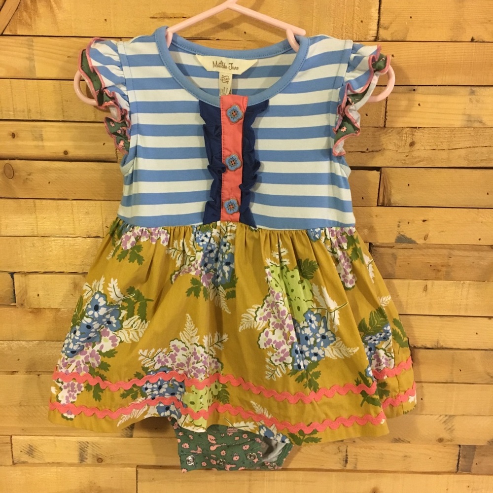 Matilda Jane dress with built-in diaper cover